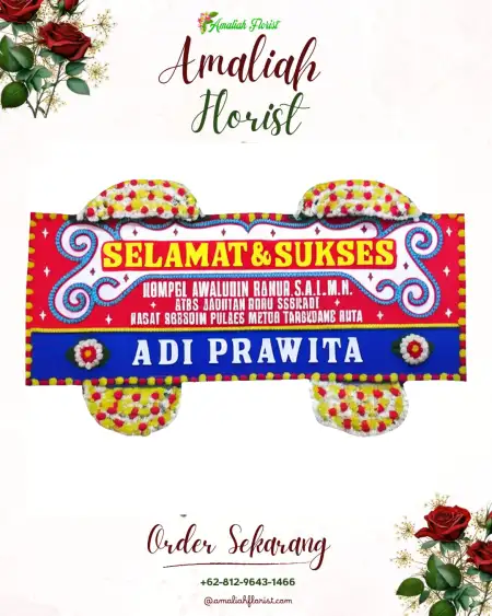 Papan Bunga Ucapan Selamat Meurah Mulia