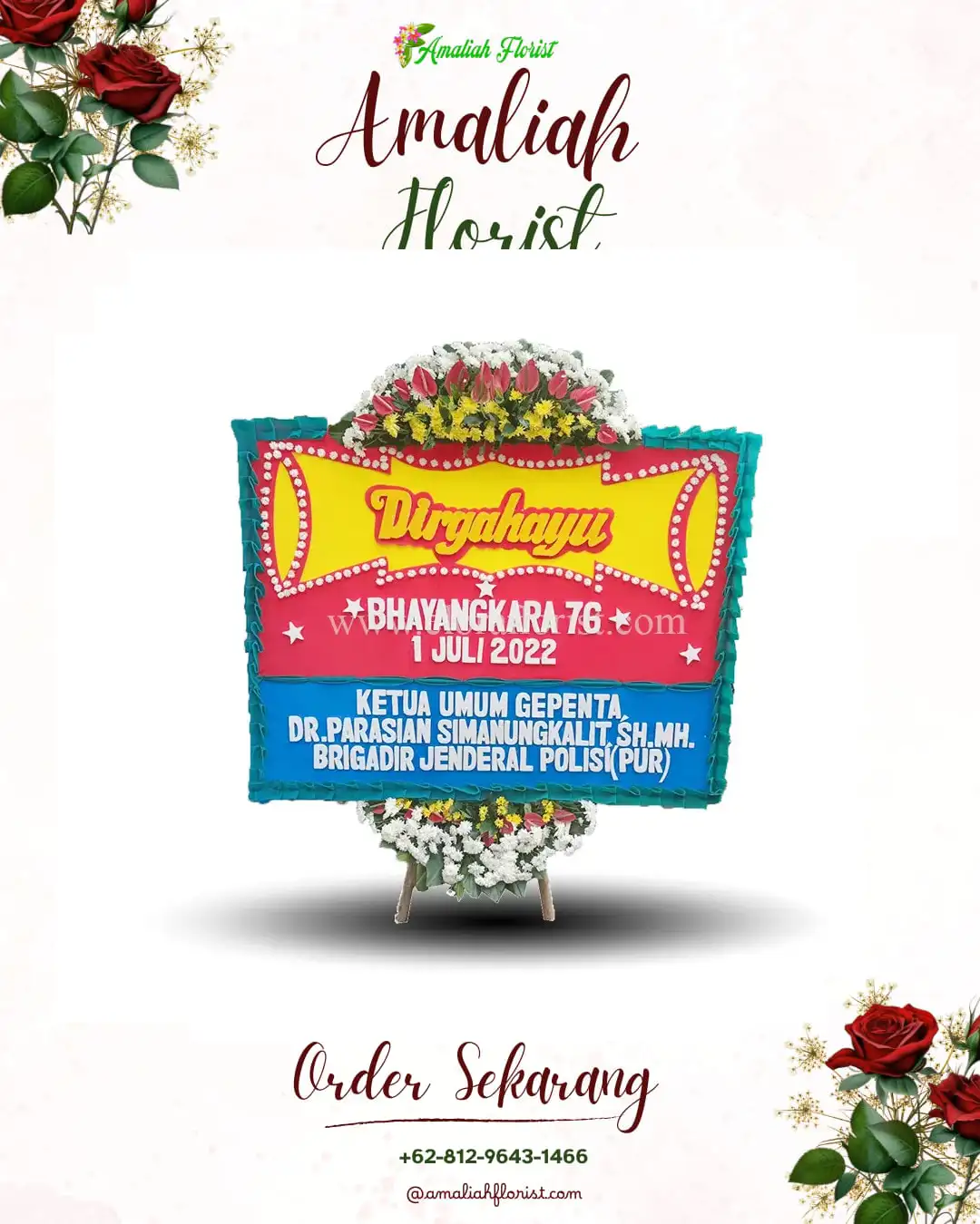 Papan Bunga HUT Ulang Tahun Meurah Mulia